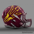 ASU-3D-MaroonBigPitchfork-Helmet