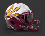 ASU-MrnGld-2Tone-FootballHelmet