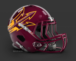 ASU-MrnMrn-2Tone-FootballHelmet