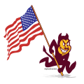 ASU-Sparky-AmericanFlag