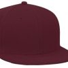 nDo Maroon/Gold Wool Blend Snapback - Image 4