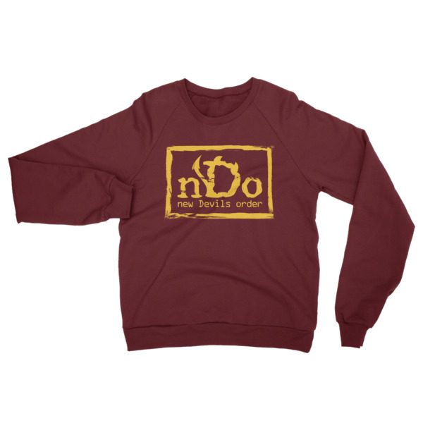 nDo Unisex Fleece Raglan Sweater Gold Artwork - Image 2