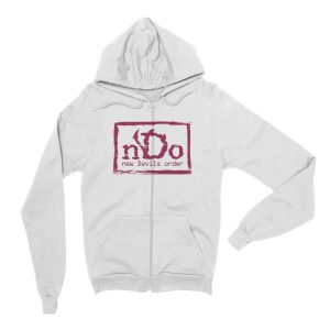 nDo Unisex Flex Fleece Zip Hoodie Maroon Artwork