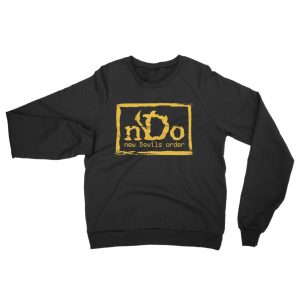 nDo Unisex Fleece Raglan Sweater Gold Artwork