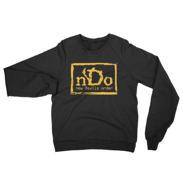 nDo Unisex Fleece Raglan Sweater Gold Artwork