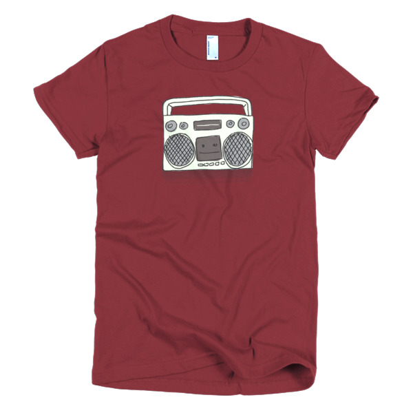 Happy Boombox Ladies' Short Sleeve Shirt Color Set 2 - pixelmandan