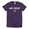 Mrs. Right Short Sleeve T-shirt - Image 7