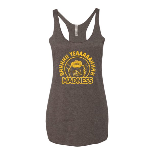 Madness – Fan Series – Gold Artwork Ladies' Tank Top - Image 2