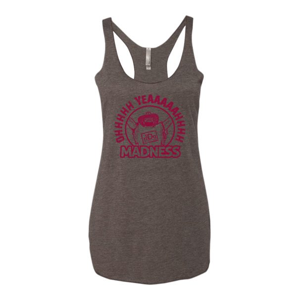 Madness – Fan Series – Maroon Artwork Ladies' Tank Top - Image 2