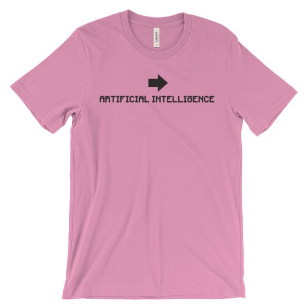 Artificial Intelligence - LEFT - Unisex (up to 4XL) Short Sleeve Black Artwork - Image 13
