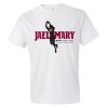 Jael Mary – Men’s Short Sleeve Maroon Artwork - Image 3