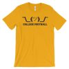 Shrug - College Football - Unisex (up to 4XL) Short Sleeve Black Artwork - Image 11