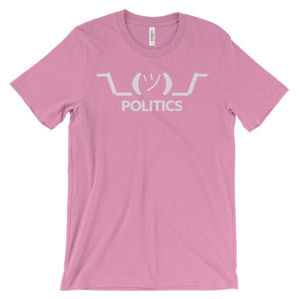 Shrug - Politics - Unisex (up to 4XL) Short Sleeve White Artwork - Image 13