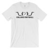 Shrug - College Football - Unisex (up to 4XL) Short Sleeve Black Artwork - Image 8