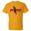 Jael Mary – Men’s Short Sleeve Maroon Artwork