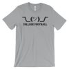 Shrug - College Football - Unisex (up to 4XL) Short Sleeve Black Artwork - Image 5
