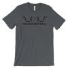 Shrug - College Football - Unisex (up to 4XL) Short Sleeve Black Artwork - Image 3
