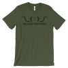 Shrug - College Football - Unisex (up to 4XL) Short Sleeve Black Artwork - Image 2