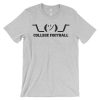 Shrug - College Football - Unisex (up to 4XL) Short Sleeve Black Artwork