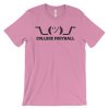 Shrug - College Football - Unisex (up to 4XL) Short Sleeve Black Artwork - Image 13