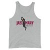 Jael Mary - Unisex Tank Top - Maroon Artwork - Image 3