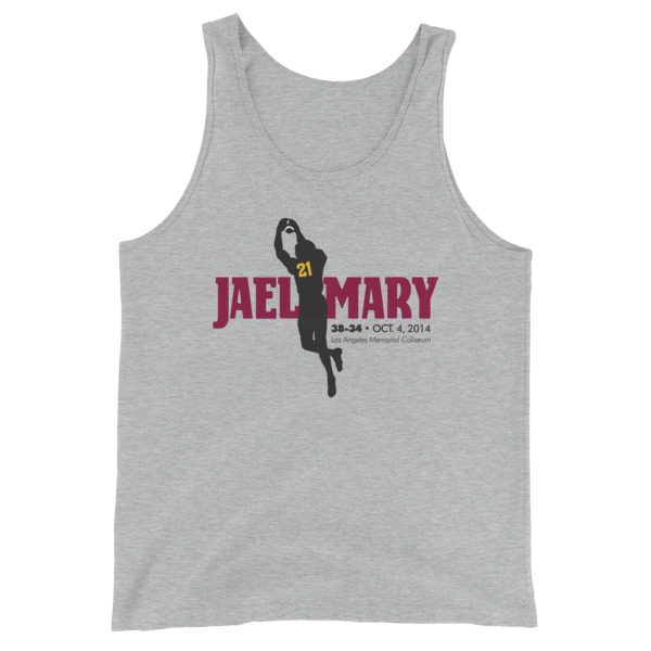 Jael Mary - Unisex Tank Top - Maroon Artwork - Image 3
