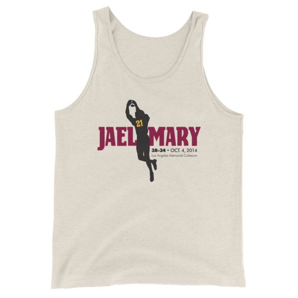 Jael Mary - Unisex Tank Top - Maroon Artwork