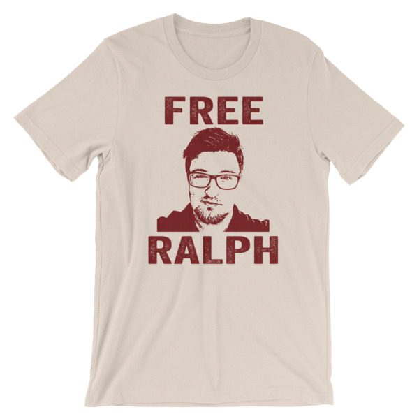 FREE RALPH Maroon Art Short-Sleeve Unisex T-Shirt - Image 3