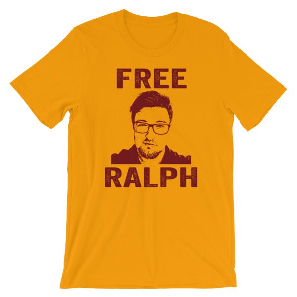 FREE RALPH Maroon Art Short-Sleeve Unisex T-Shirt