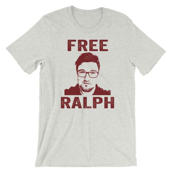 FREE RALPH Maroon Art Short-Sleeve Unisex T-Shirt - Image 4