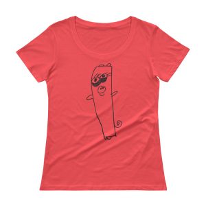 Kid Creation – Horse Drawing - Ladies' Scoopneck T-Shirt