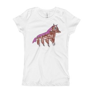 Kid Creation - Horse Drawing - Girl's T-Shirt