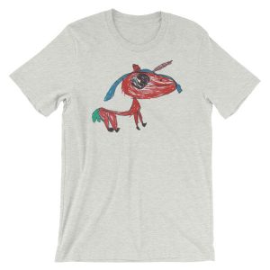 Kid Creation - Unicorn Drawing - Short-Sleeve Unisex T-Shirt